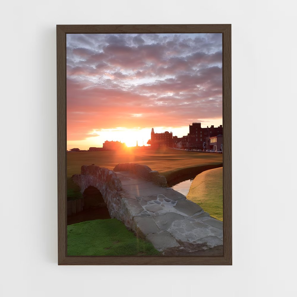 Poster Sunset on the 18th – affiche Golf (vue 5)